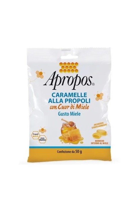 Apropos Caramelle Dure Alla Propoli con Cuor Di Miele, 50g