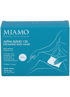Miamo Body Renew - Alpha Blend 13% Exfoliating Body Gauze, 6 Garze Esfolianti