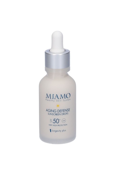 Miamo Longevity Plus - Aging Defense Sunscreen Drops SPF50+ Soft Gold, 30ml