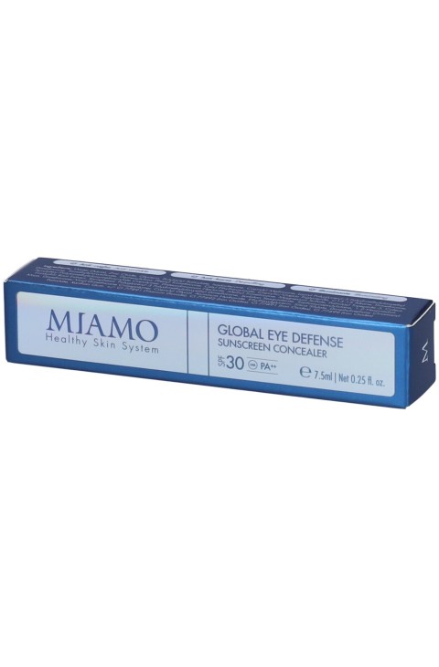 Miamo Global Eye Defence Sunscreen Concealer Correttore Contorno Occhi Anti-Rughe Anti-Borse Illuminante SPF 30 Colore TOFFEE,