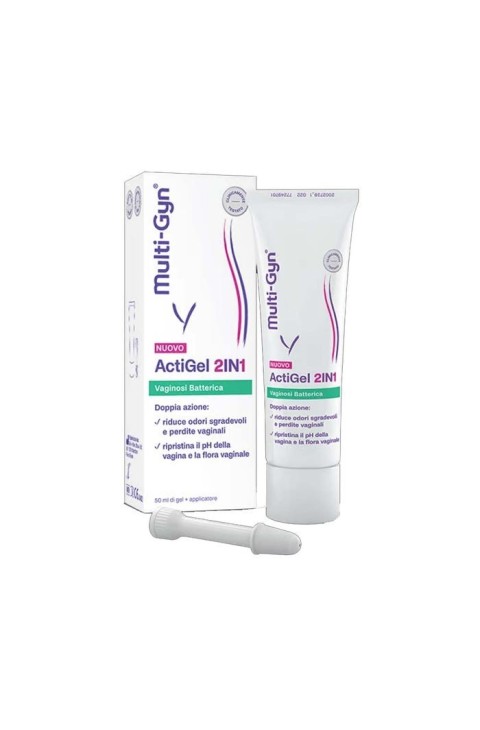 Multi Gyn ActiGel 2 in 1 Gel per Vaginosi Batterica, 50ml