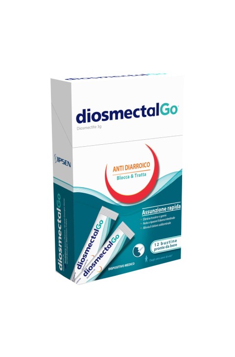 Diosmectal Go Diarrea Adulti Bambini Pronta da Bere, 12 Bustine Diosmectal Go Diarrea Adulti Bambini Pronta da Bere, 12 Bustine