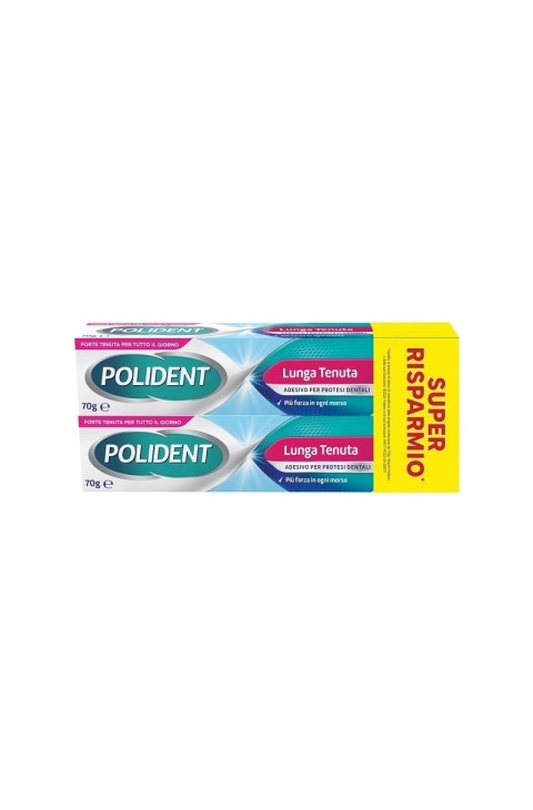 Polident lunga tenuta per stabilità protesi 2x70g Polident lunga tenuta per stabilità protesi 2x70g