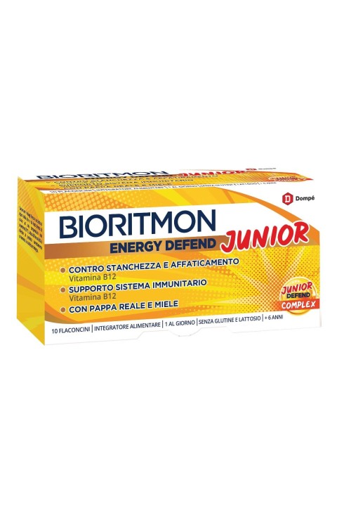 Dompé Bioritmon - Energy Defend Junior Integratore Alimentare, 10 Flaconcini