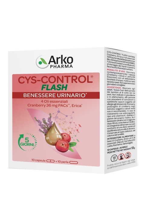 Arkopharma Cys Control Flash Integratore Alimentare 20 Capsule