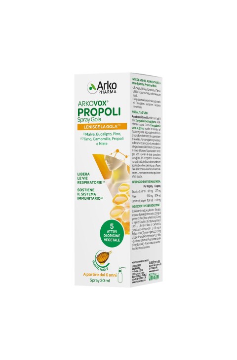 ArkoPharma Arkovox Propoli Spray Gola, 30ml ArkoPharma Arkovox Propoli Spray Gola, 30ml