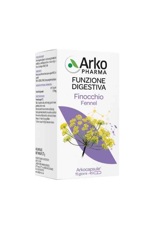 Arkopharma Arkocapsule Finocchio Integratore Digestione Sana, 45 capsule
Arkopharma Arkocapsule Finocchio Integratore Digestione Sana, 45 capsule
