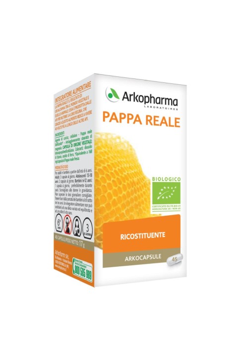 Arkopharma Arkocapsule - Pappa Reale Bio Integratore Alimentare, 45 Capsule
