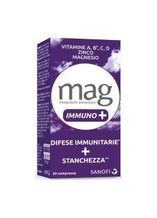 Mag Immuno+ Con Vitamine E Minerali Per Difese Immunitarie E Magnesio Contro Stanchezza E Affaticamento 30 Compresse
