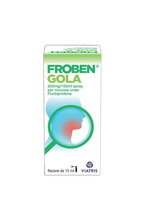 Froben Gola Spray per Mucosa Orale 0,25% Flurbiprofene, 15ml