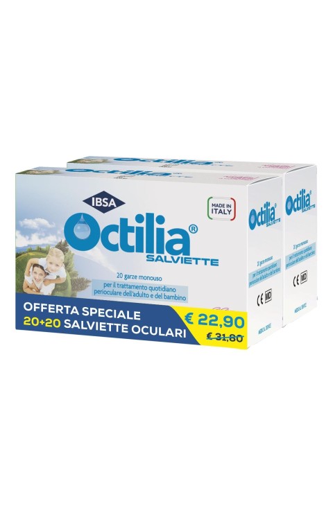 IBSA Octilia - Salviette Detergenti Zona Perioculare, 20 garze

