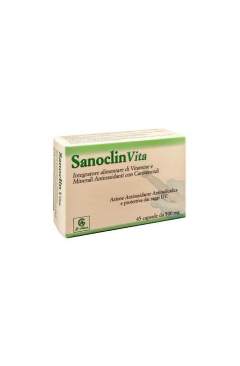 Sanoclin Vita 45 Capsule - Integratore Antiossidante con Vitamine e Carotenoidi Sanoclin Vita 45 Capsule - Integratore Antiossidante con Vitamine e Carotenoidi