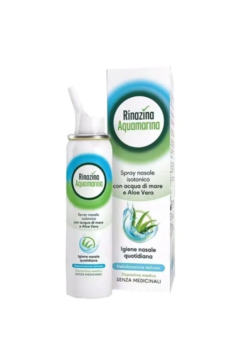 Rinazina Acquamarina Plus Soluzione Ipertonica per Pulizia Nasale125 ml

