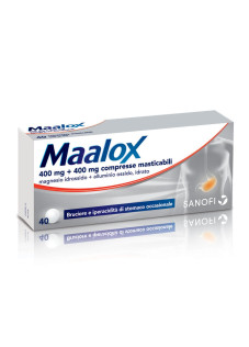 Maalox*40cpr Mast 400mg+400mg