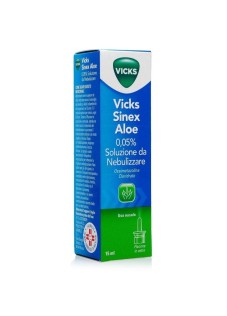 Vicks Sinex Aloe Spray Nasale per Naso Chiuso con Aloe Vera, Flacone da 15ml