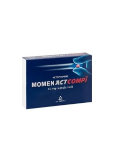 MomenActCompì 25mg Ketoprofene Antidolorifico, 10 Capsule Molli