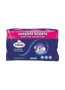 Fissan Salviettine Alta Protezione per il Cambio dei Bambini, 2 x 57salviettine