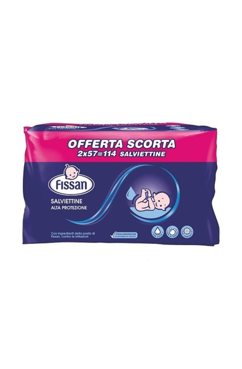 Fissan Salviettine Alta Protezione per il Cambio dei Bambini, 2 x 57salviettine
 Fissan Salviettine Alta Protezione per il Cambio dei Bambini, 2 x 57salviettine