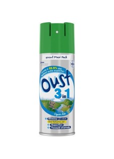 Oust 3 in 1 Open Air Disinfettante per Superfici e Tessuti, 400ml
