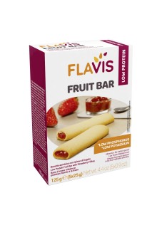 Flavis Fruit Bar Barretta Aproteica con Fragola, 125g