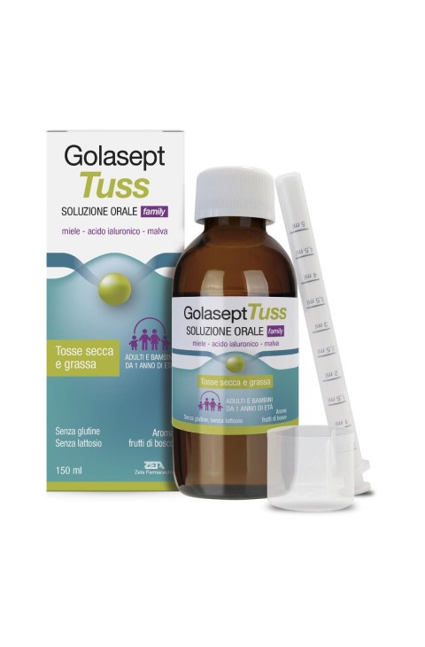 Golasept Tuss Family Soluzione Orale Sciroppo Per Tosse Secca e Grassa 150 ml
