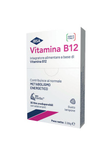 IBSA Vitamina B12 Integratore Alimentare Metabolismo Energetico, 30 film orali
