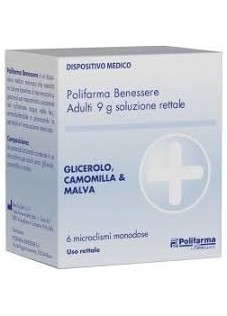 Microclismi con Glicerolo Polifarma Benessere per Stipsi 6 Pezzi
