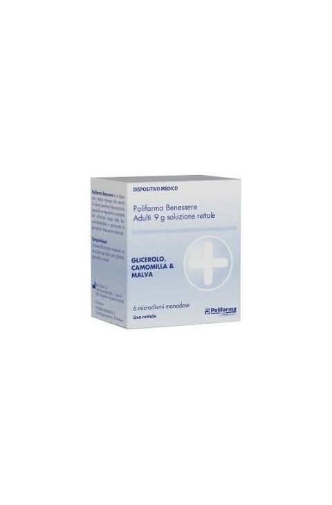 Microclismi con Glicerolo Polifarma Benessere per Stipsi 6 Pezzi
