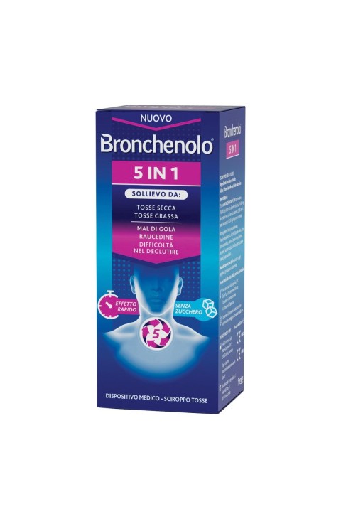 Bronchenolo 5 In 1 Sciroppo per Tosse Secca e Grassa 120ml
