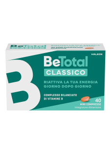 Be-Total Integratore Vitamina B B12 Acido Folico Energia Adulti, 40 Compresse