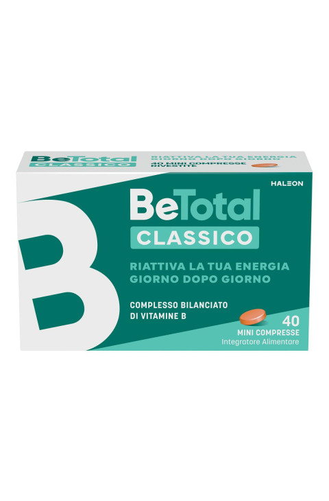 Be-Total Integratore Vitamina B B12 Acido Folico Energia Adulti, 40 Compresse