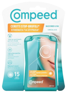 Compeed Stop Brufoli Cerotti Nascondi e Vai, 15 cerotti