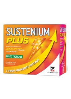 Sustenium Plus Integratore Energizzante con Creatina Succo d'Arancia, 12 Bustine
