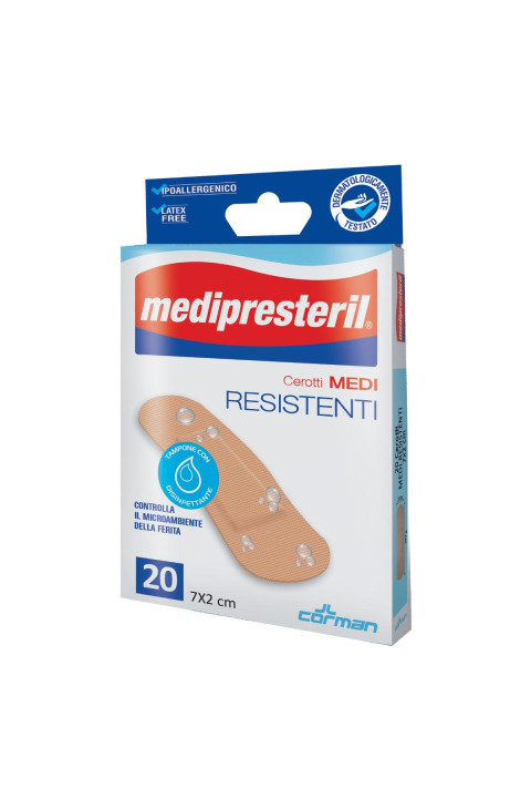 Medipresteril Cerotti Medi Resistenti 7 x 2cm, 20 Pezzi