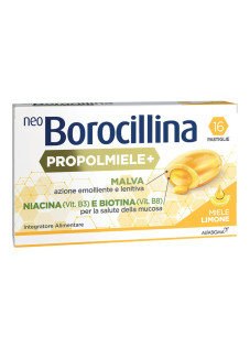 NeoBorocillina Propolmiele+ Gola Gusto Miele e Limone, 16 Pastiglie