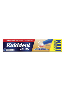 Kukident PLUS Sigillo MAXI Crema Adesiva per Dentiere Aroma Neutro, 57g