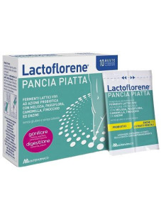 Lactoflorene Pancia Piatta Integratore di Fermenti Lattici, 10 Buste T-Win