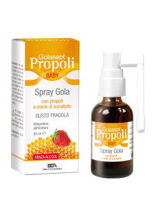 Zeta Farmaceutici Golasept - Propoli Baby Spray Gola Gusto Fragola, 30ml
