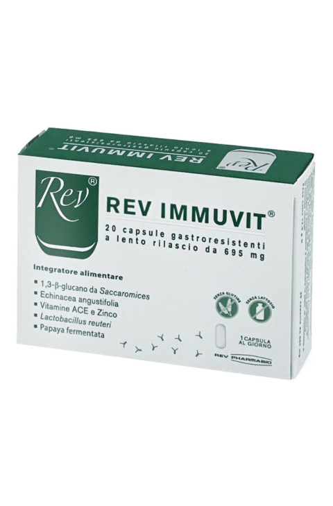 Rev Immuvit Integratore per flora intestinale e difese 20 capsule
