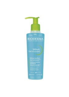 Bioderma Sebium - Gel Moussant Detergente Pelle Mista Grassa, 200ml