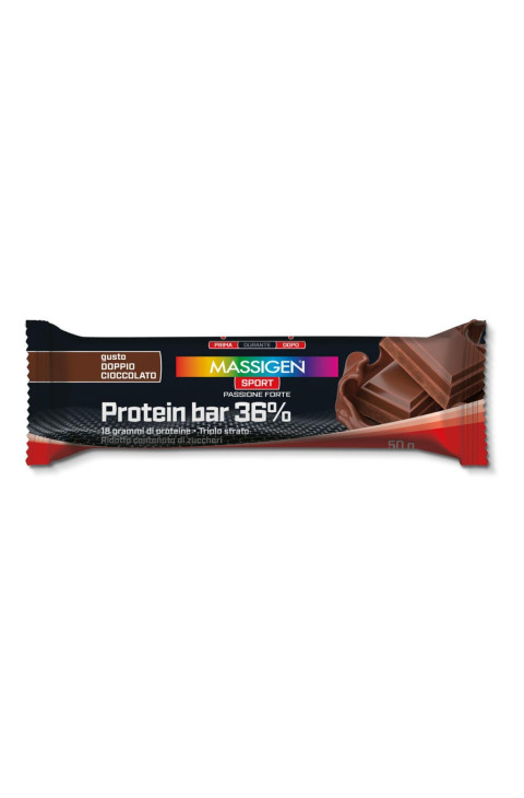 MASSIGEN SPORT PROTEIN BARRETTA 36% DOPPIO CIOCCOLATO 35 G