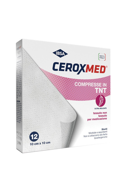 Ceroxmed Compresse Sterili in TNT 10 cm x 10 cm, 12 Compresse