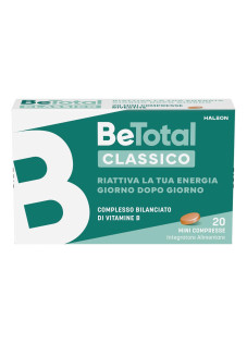 Be-Total Integratore Vitamina B e B12 Acido Folico Energia Adulti, 20 Compresse