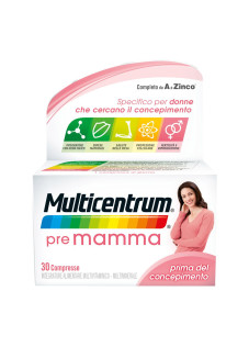 Multicentrum Pre-Mamma Integratore Vitamine Minerali Pre Concepimento, 30 Cpr