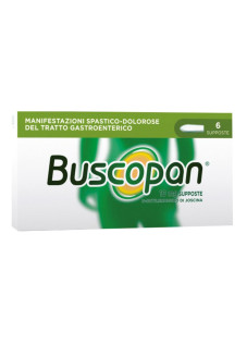 Buscopan Supposte 10mg Dolori del Tratto Gastrointestinale, 6 Supposte