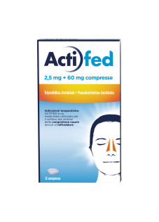 Actifed*12cpr 2,5mg+60mg