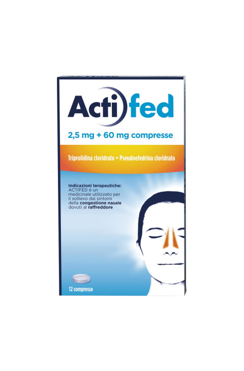 Actifed*12cpr 2,5mg+60mg