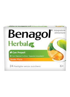 BENAGOL HERBAL MIELE 24PAST