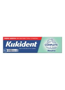 Kukident Complete Neutral Crema Adesiva Per Dentiere Gusto Neutro 40 g