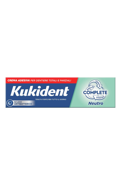 Kukident Complete Neutral Crema Adesiva Per Dentiere Gusto Neutro 40 g